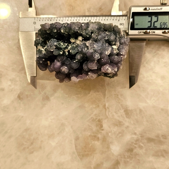 NATURAL GRAPE AGATE- CRYSTAL Freeform Purple/Blue/Green - Picture 7 of 7